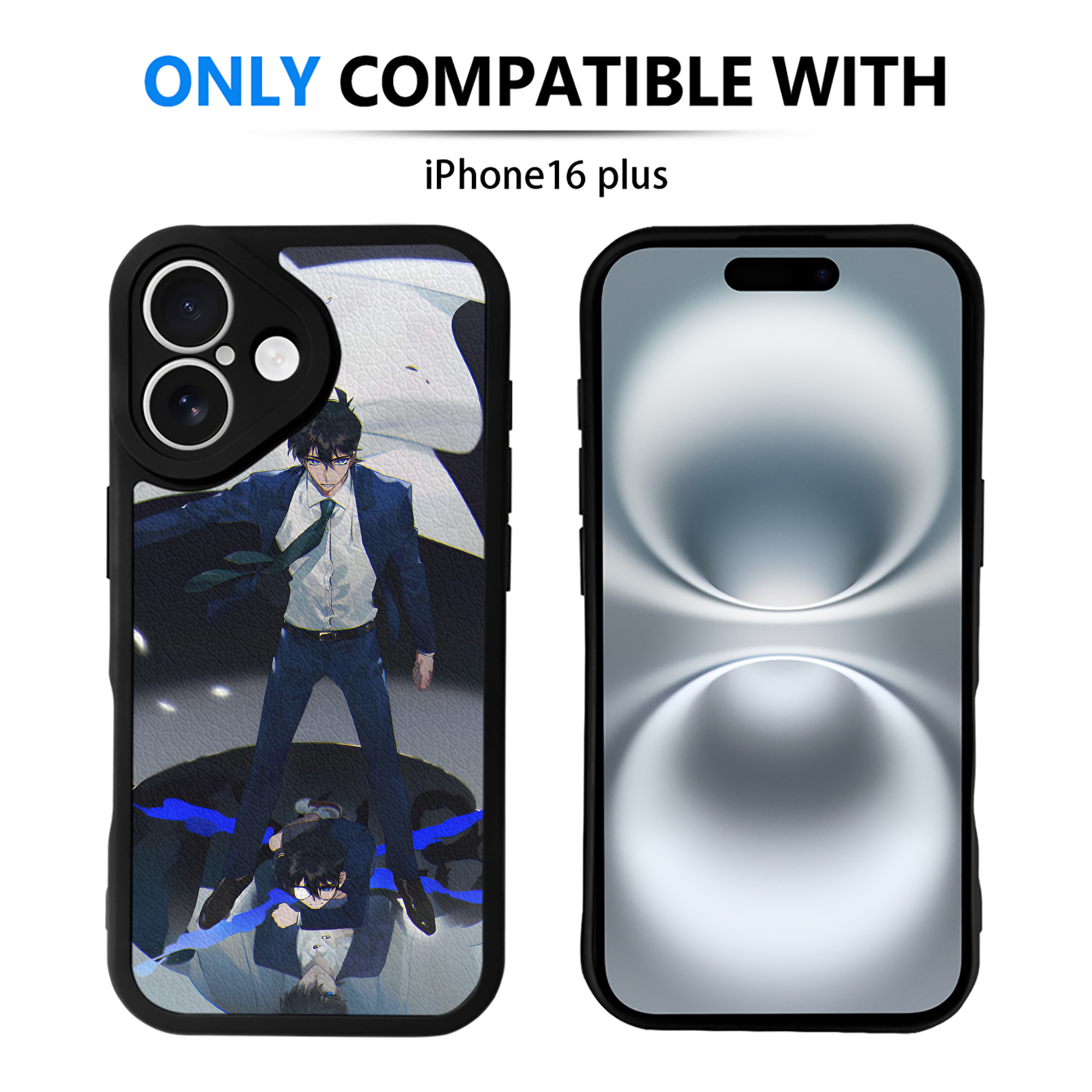 （画像用） 名探偵コナン Detective Conan 【iPhone 16シリーズ対応】シリコンスマホケース（レザー調） 材質：シリコン